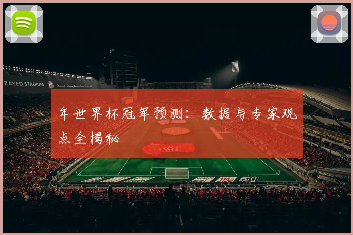 年世界杯冠军预测：数据与专家观点全揭秘